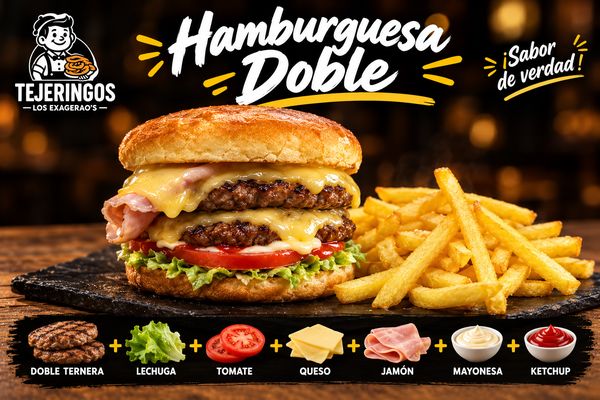 Hamburguesa Doble